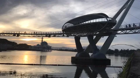 Darul Hana Bridge Stock Footage 104856837