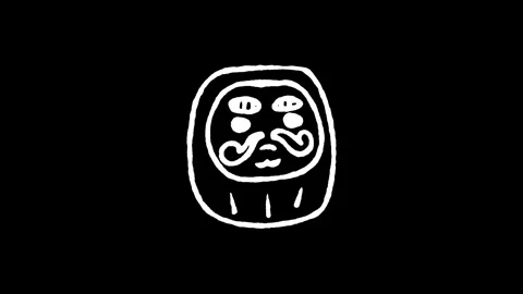Daruma Doll Luck Icon Stock Footage 345592499