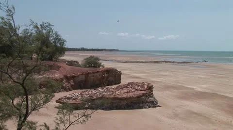 Darwin Beach beauty shot Video stock 20607458