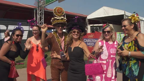 Darwin Cup People Stock Footage 155822677