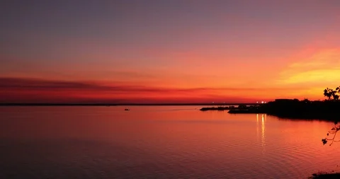 Darwin Harbour in 4k at sunset Stock Footage 91329330