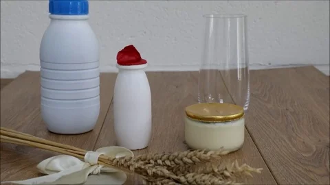 Dary products Stock Footage 77095782