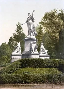 Das Denkmal St. Jakob, Basel, Schweiz, historische, digital restaurierte Stock Illustration