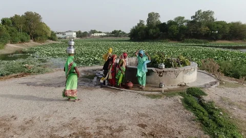 Dasada, Gujarat, India, Drone. Vídeos de archivo 129043886