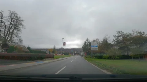 Daschcam dashboard camera POV point of view driving in a car Stock Footage 143695918