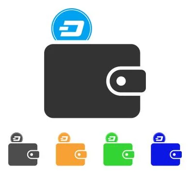 Dash Billfold Vector Icon Stock Illustration