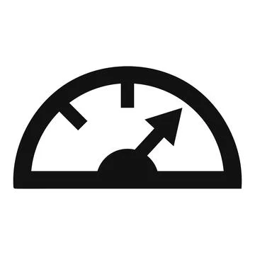 Dash board icon, simple style Illustrazione stock