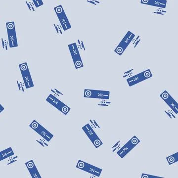 Dash cam accessory glyph seamless pattern Stock Illustration