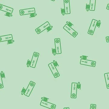 Dash cam accessory line seamless pattern Stock Illustration
