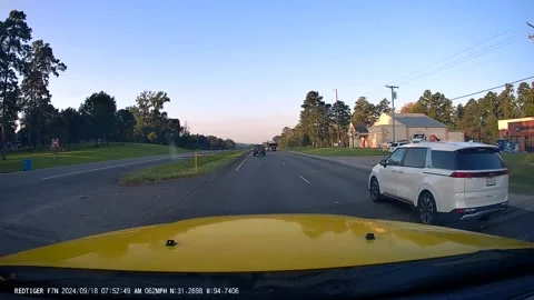 Dash Cam Captures Crash Between Semis, Lufkin, Texas, USA - 18 Sep 2024 Stock Footage 285547508