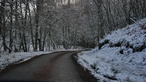 Dash cam of driving in the Scottish Highlands Stock Footage 101718815