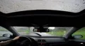 Dash cam driving by very hard rain enter german highway HD Footage