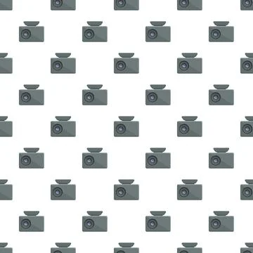 Dash cam pattern for technology, safety, and recording Stock Illustration
