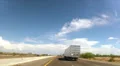Dash cam time lapse desert freeway travel traffic big rigs train -1 HD 동영상