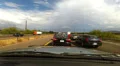 Dash cam traffic jam on I-10 accident trucks slow moving - 2 HD 동영상