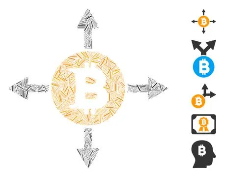 Dash Collage Bitcoin Directions Icon イラスト素材