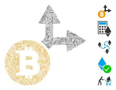 Dash Collage Bitcoin Fork Icon イラスト素材