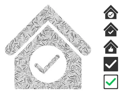Dash Collage Check Building Ilustración de archivo