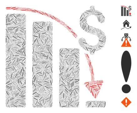 Dash Collage Epic Fail Trend Icon 스톡 일러스트