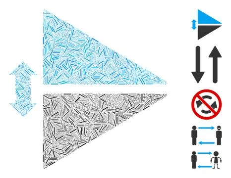 Dash Collage Flip Vertically Stock Illustration