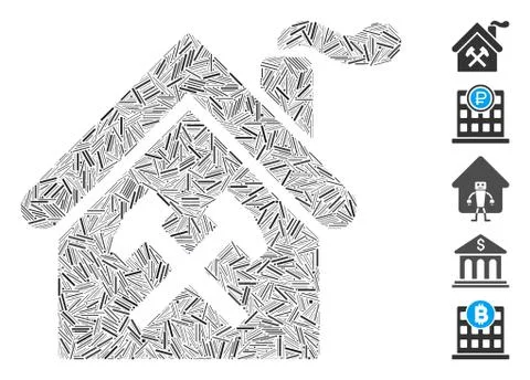 Dash Collage Forge Building Icon Ilustración de archivo