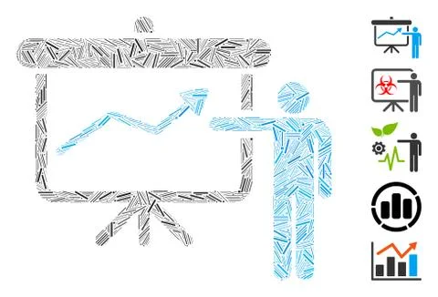 Dash Collage Project Presentation Stock Illustration