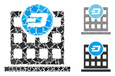 Dash company building Composition Icon of Tuberous Parts Ilustración de archivo