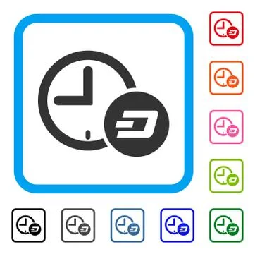 Dash Credit Time Framed Icon Illustrazione stock