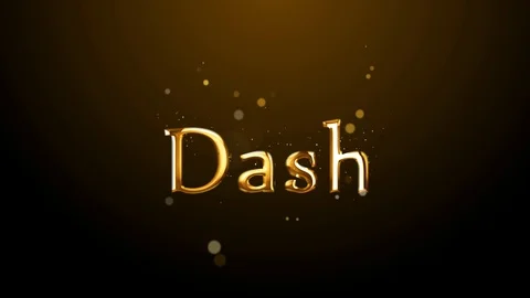 Dash cryptocurrency concept Stock Footage 86912369