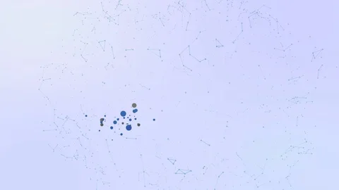 Dash cryptocurrency icon animation bubbles splatter morphing elements Stock Footage 95937910