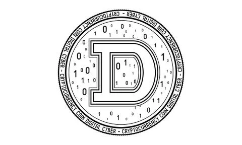 Dash currency Stock Illustration