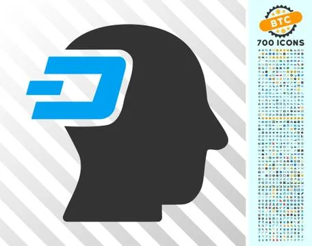 Dash Imagination Flat Icon with Bonus Stockillustratie