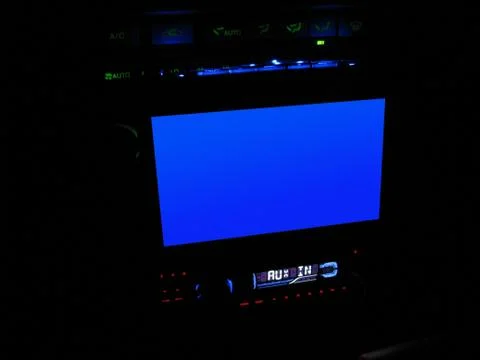 In-Dash LCD-TV Screen Stock Photos