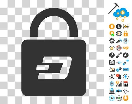Dash Lock Icon with Bonus Stock Illustration