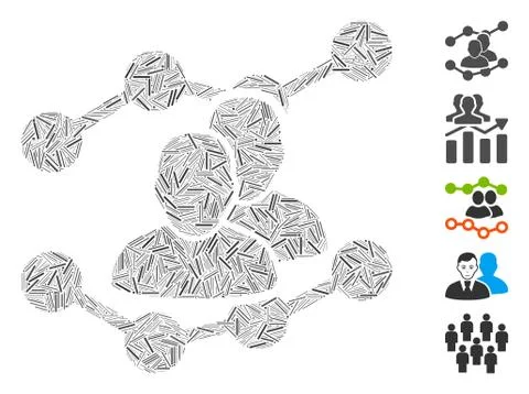 Dash Mosaic Audience Trends Illustrazione stock