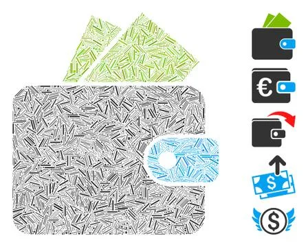 Dash Mosaic Purse Icon イラスト素材