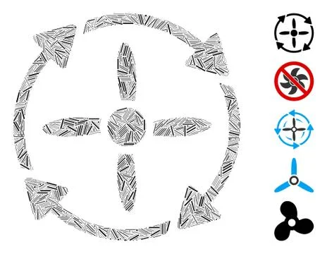 Dash Mosaic Rotor Stock Illustration