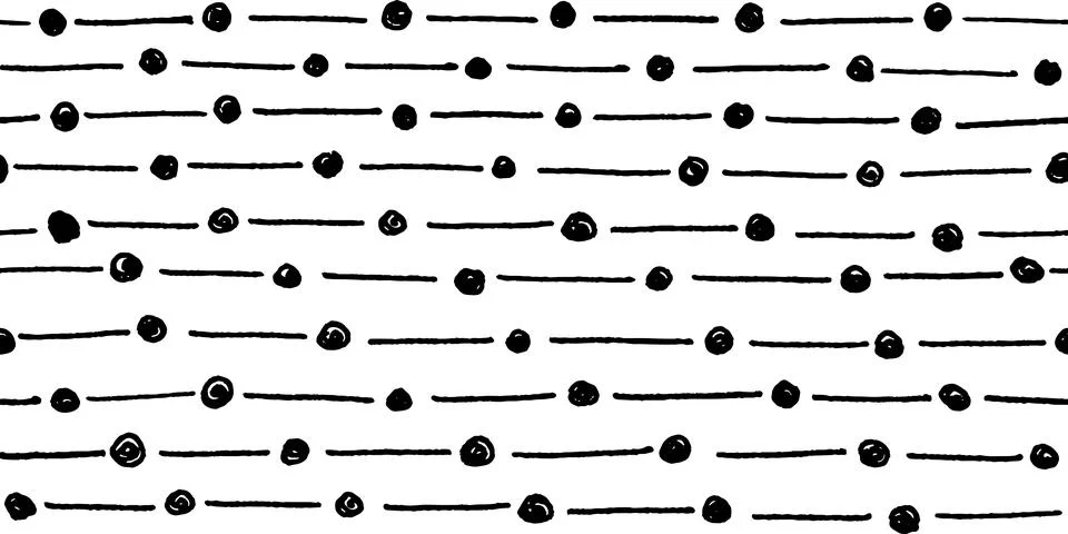 Dash Seamless Pattern on White Illustrazione stock