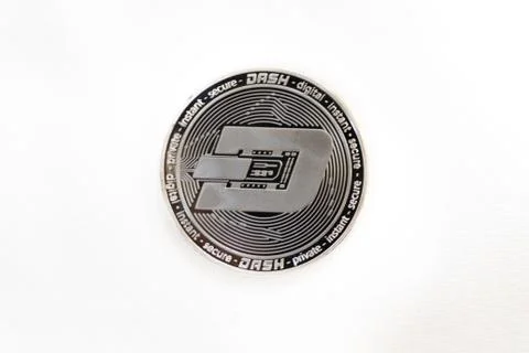 Dash Secure Cryptocurrency Coin Stock Photos