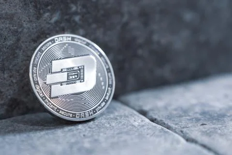 Dash Secure Cryptocurrency Coin Stock Photos