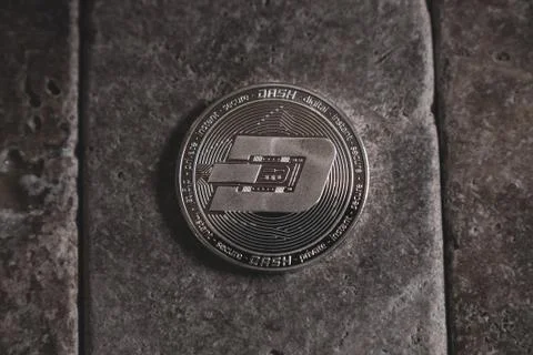 Dash Secure Cryptocurrency Coin Stock Photos