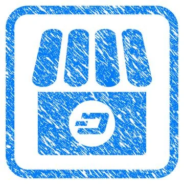 Dash Shop Framed Stamp Illustrazione stock