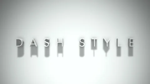 Dash style 3D title animation with shadows on a white background Stock Footage 297571218