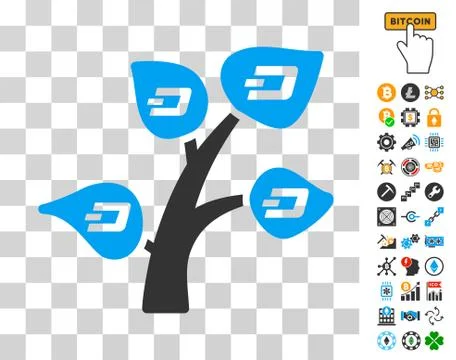 Dash Tree Icon with Bonus Stock Illustration