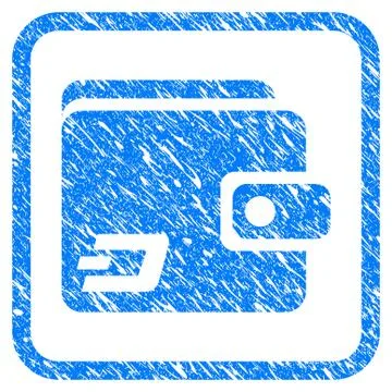 Dash Wallet Framed Stamp Illustrazione stock