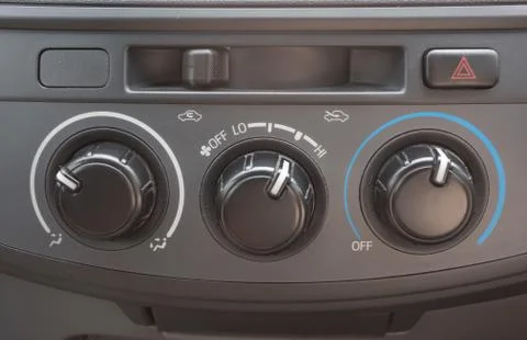 Dashboard air control Stock Photos