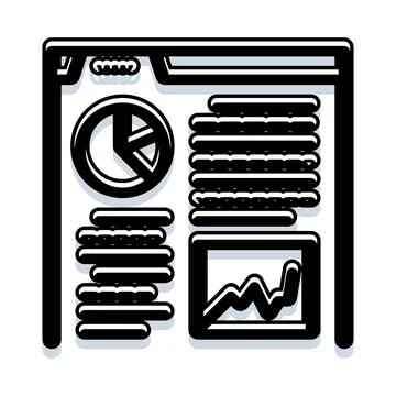 Dashboard analytics interface displaying business data metrics イラスト素材