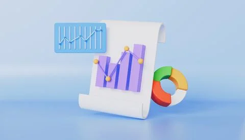Dashboard and Business report chart, growth business success, Data analysis Stock Illustration