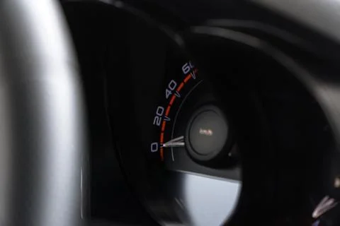 Dashboard and speedometer in the car Stock Photos