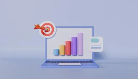 Dashboard business of analytics optimization, investing business graph Stock Illustration